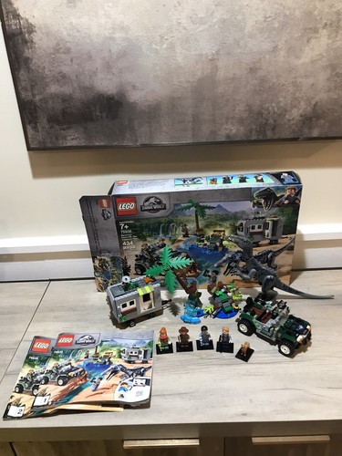 Lego 75935 Jurassic World Legend Baryonyx Face-off Minifiguren Box Anleitung