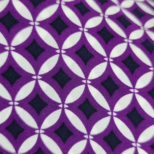 Juicy Couture 100% Silk Dress Womens 4 Purple Geometric Mini Sexy Shirt Belted - Picture 11 of 24