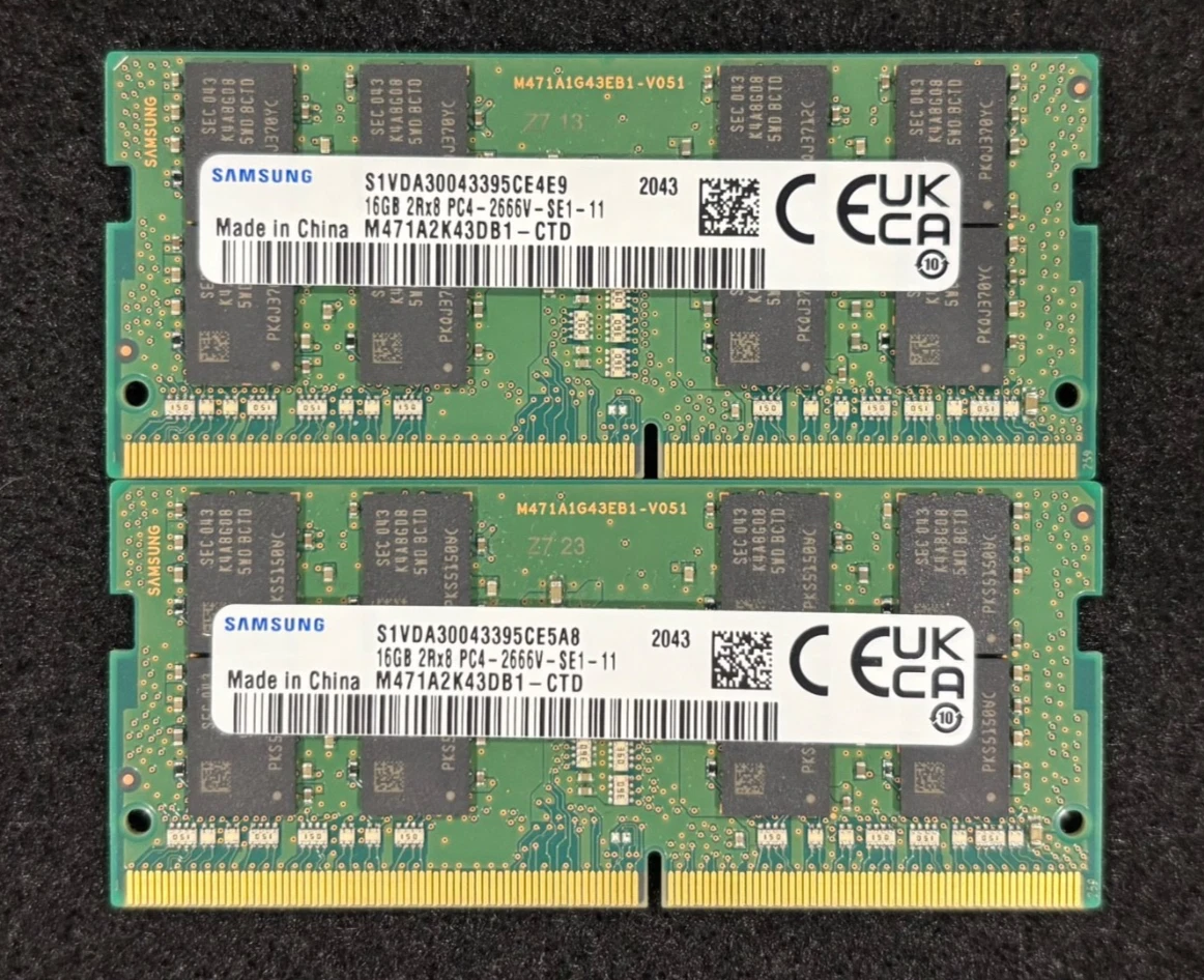 Samsung DDR4 SDRAM 32 GB Total Capacity Memory (RAM) for sale - eBay