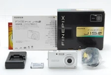 [ NEAR MINT w/Box ] Fujifilm FinePix J15fd 8.2 MP Digital Camera Silver JAPAN