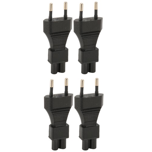 4x Male To IEC320 C5 Power Adapter 2.5A Plug And Play Power Socket Adapter NEW - Afbeelding 4 van 12
