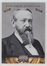 2012 Panini Americana Heroes & Legends Gold Proof /10 Benjamin Harrison #23