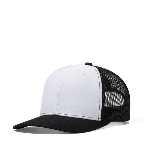 Cap Snapback verstellbar einfach einfarbig flach Hip Hop Herren Truckermütze Netz Baseball - Bild 6 von 15