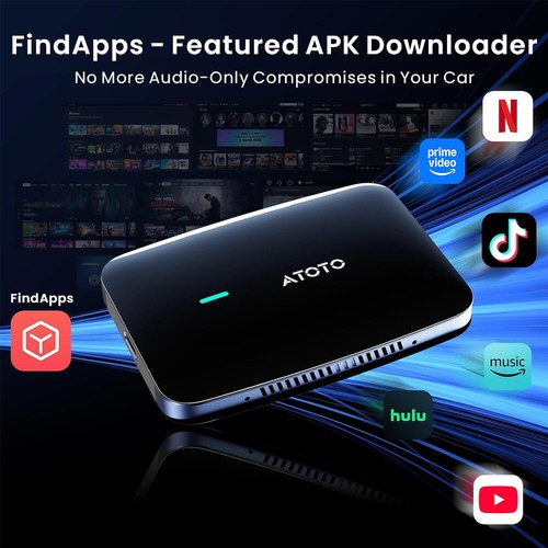 4 in 1 Ai Box Carplay/Android Auto Wireless Adapter Video Box Netflix-YouTube - Bild 4 von 9