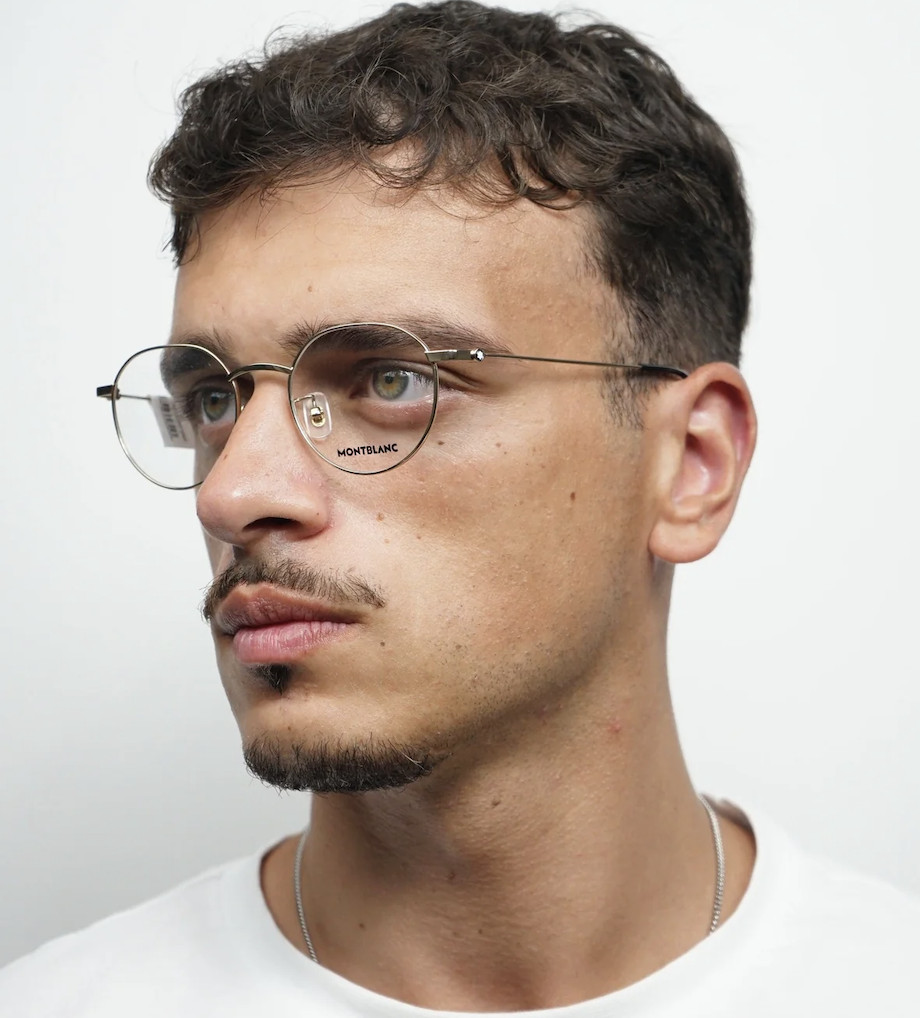 НОВЫЕ золотые ТИТАНОВЫЕ очки Mont Blanc MB0317oA-002 Gold