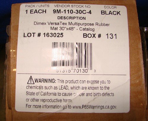 new DIMEX VersaTex MULTIPURPOSE RUBBER BBQ grill MAT --- 30" X 48" - Picture 2 of 2