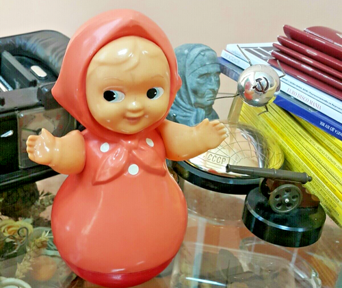 VINTAGE DANCING DOLL "EVA" TOY MAGNET 60's CZECHOSLOVAKIA SOVIET RUSSIA ORIG.BOX - Picture 10 of 23