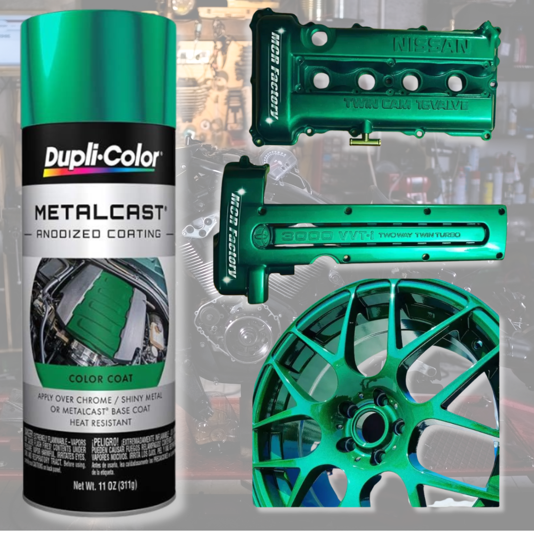 Green Anodized Gloss Spray Paint High Heat Coating Engine Enamel 