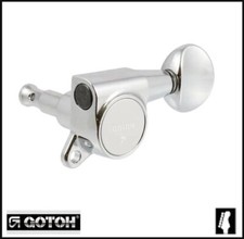 Gotoh Chrome Sealed 6 Inline Mini Tuners for Strat/Tele  Guitar TK-0760-010
