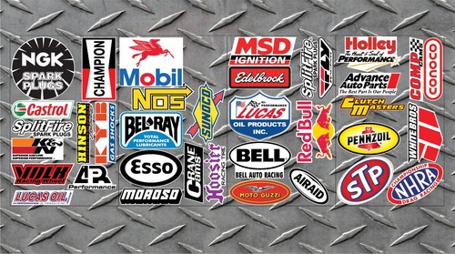 34 Racing Decals Stickers Drag Race NHRA Nascar - Afbeelding 1 van 1