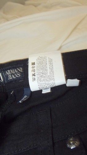 Pantalone Da Donna Capri Armani Jeans Aj 42 W28 Eu38 M Medium Nero Lino Eco Wash - Imagen 21 de 24