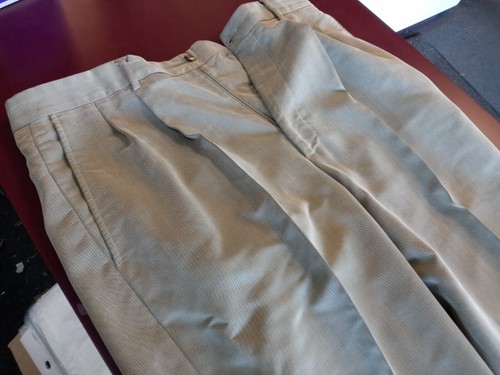 Vintage 90s Claiborne Dress Pants With Cuff Men's Size 34 x 32 Polyester - Picture 2 of 5