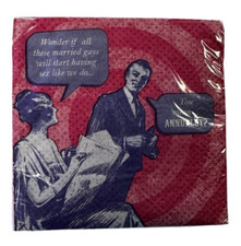 20 count IMproper Funny Cocktail Beverage Wine ANNUAL SEX 5" Napkins Party Xmas