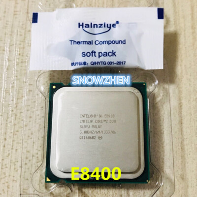 Socket T LGA-775 1333MHz FSB Intel Core 2 Duo E8400 3GHz Desktop Processor 3GHz 6MB L2 Renewed Socket T LGA-775 1333MHz FSB Intel Core 2 Duo E8400 3GHz Desktop Processor 3GHz 6MB L2 Renewed