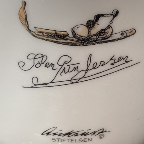Vintage Norwegen FIGGJO STIFTELSEn Downhill Skifahrer Kaffee Tee Becher - Bild 4 von 9