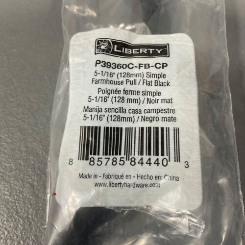Liberty P39360C-FB-CP Simple Farmhouse Drawer Pull Matte Black 5-1/16" - Picture 4 of 11