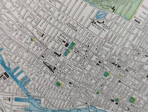 Vintage 1902 MONTREAL CANADA Map 14"x11" ~ Old Antique Original VILLE-MARIE - Picture 5 of 11