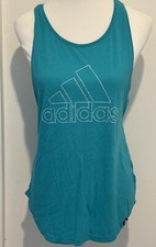 Adidas Tank Top Women’s Medium Racer Back Teal Worn Once