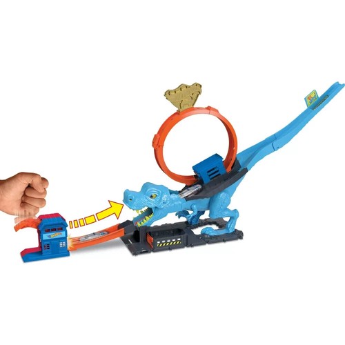 Hot Wheels City Lets Race T Rex Chop Down Playset - Picture 3 of 13