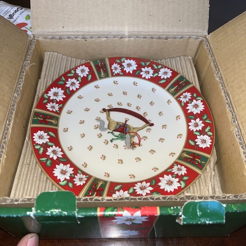 Vintage Kobe Charlton Hall Set of 4 Porcelain Dessert Plates w/Box 7 3/4" - Picture 2 of 2