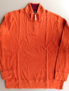 Lands-End-Men-039-s-Tall-XXL-2XLT-50-52-Bedford-Rib-1-2-Zip-Mock-Top