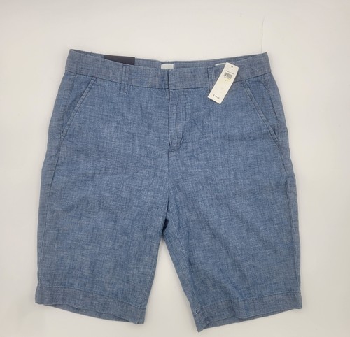 Gap Women's Mid Rise 10" City Shorts in Chambray Premium Chambray. - Picture 1 of 4