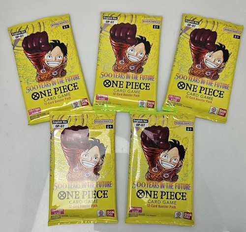 (5) One Piece TCG! 500 Years in the Future (OP07) Booster Packs Lot Englisch
