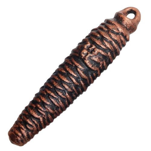 Mechanical Cuckoo Clock Weight Cast Iron Antique Traditional Pine Cone Shape - Picture 3 of 4