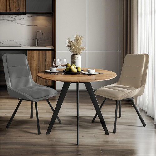 2/4x Swivel Dining Chair Side Chair Accent Chair Dining Room Kitchen Office Bar - Picture 13 of 18