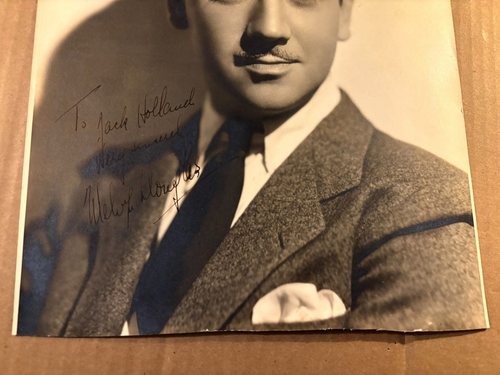 Melvyn Douglas Very Rare Very Early Autographed Ovrersize 10/13 Photo 40s Ninotc - Picture 3 of 8