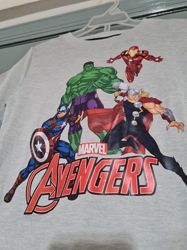 Marvel Avengers Boys T- Shirt Shorts 2 Piece Set outfit Size 7 NWT - Picture 2 of 5