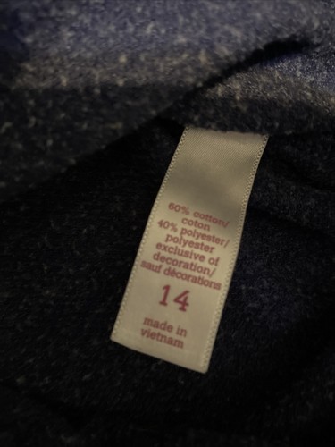 Justice sz 14 basketball hoops navy sequin sweatshirt hoodie guc - Picture 4 of 6