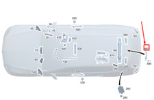 NEW MERCEDES-BENZ C W206 REAR CENTER KEYLESS ENTRY ANTENNA A2239052300 ORIGINAL