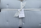 Pottery Barn Belgian Flax Linen King/Cal Comforter - Blue Frost - NEW