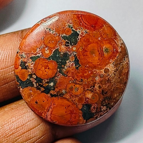 Amapola Jaspe Natural Amapola Jaspe Cabujón Piedras Preciosas Sueltas Joyería 40 Ct ME-11751 - Imagen 1 de 4