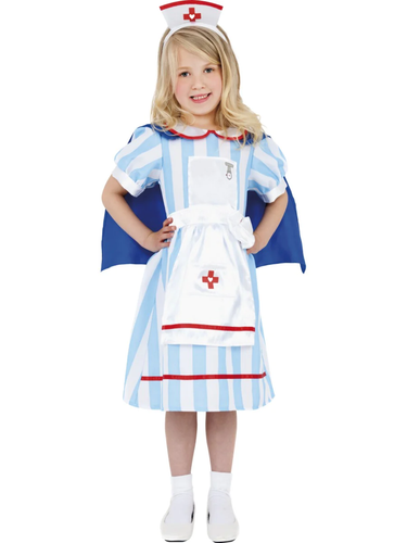 Ragazze Nurse Costume Occupazione Ruolo Play Bambini Infermiere Vestito Medico - Picture 5 of 8