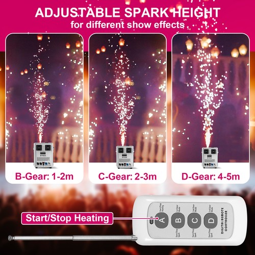700W Cold Spark Machine DMX Firework Machine DJ Event Party Stage Effect White - Picture 7 of 24