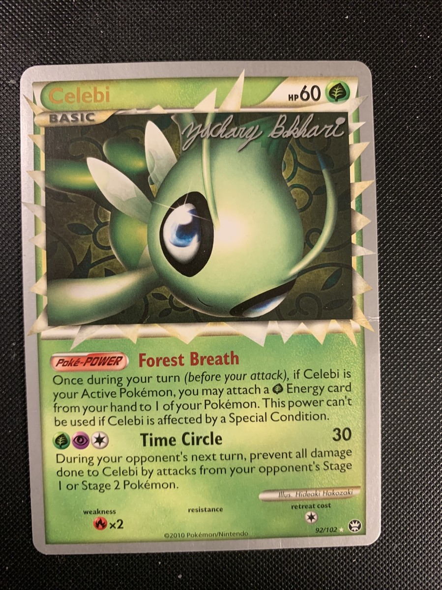 Pokemon TCG Celebi 92/102 2010 Triumphant Prime Rare 2012
