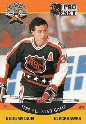 1990-91 Pro Set Doug Wilson #346 Chicago Blackhawks 1990 All Star Game NHL