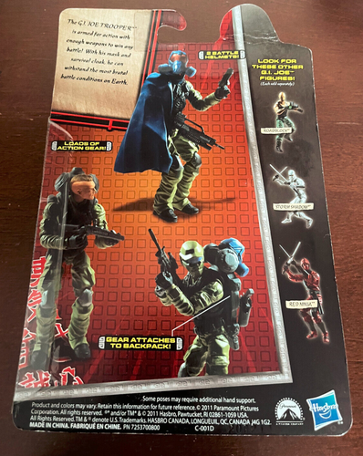 GI Joe: Retaliation Trooper Maßstab 1:18 (3,75 Zoll) blaue Variante NEU & UNGEÖFFNET - Bild 2 von 2