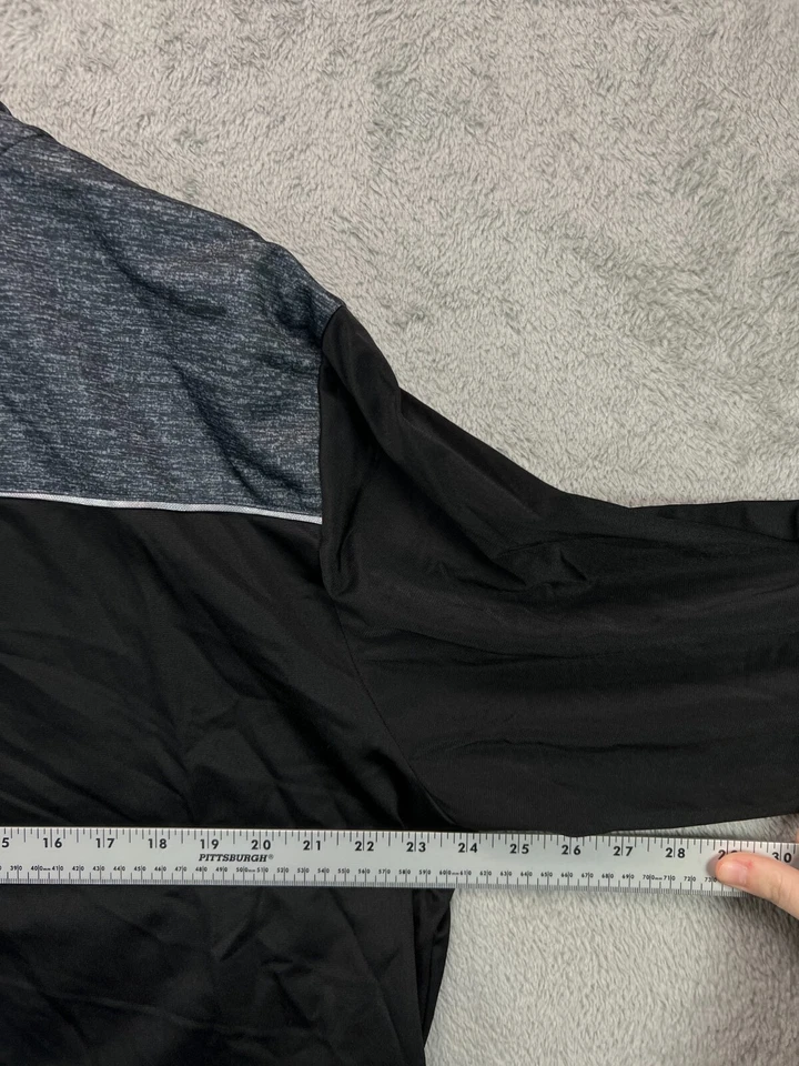 Chaqueta de pista de baloncesto AND1 para hombre XL negra deletreada logotipo cremallera manga larga Foto 2 de 4