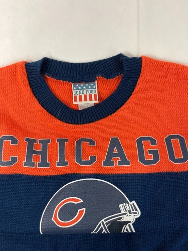 Suéter de fútbol americano Chicago Bears pequeño - 100 % acrílico lavado a máquina VALOR $$ - Imagen 4 de 6