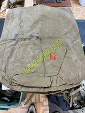 Vintage WW I US Military Waterproof Clothing Bag Wet Weather Heavy Rubber