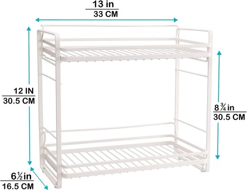 ZCCZA Etagère organiseur blanc pour cuisine, salle de bain *NEUF* - Imagen 3 de 3