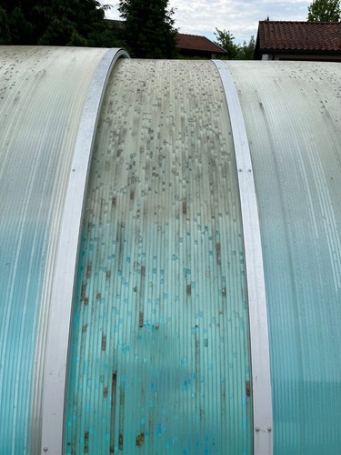 Poolabdeckung, Schwimmbadabdeckung, Poolüberdachung, Gewächshaus, Hoch, - Bild 9 von 10