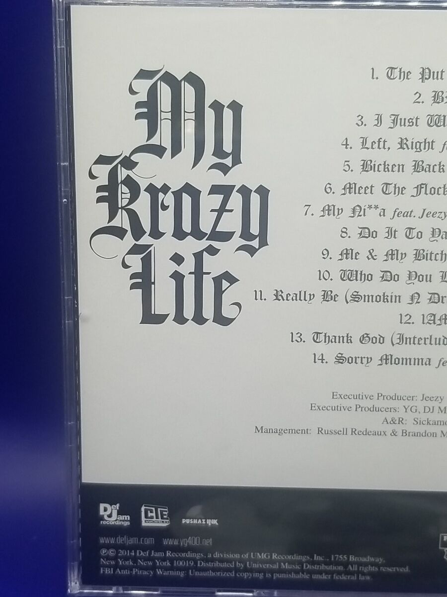 My Krazy Life by Y.G. Yg (CD, 2014) 602537580781 | eBay