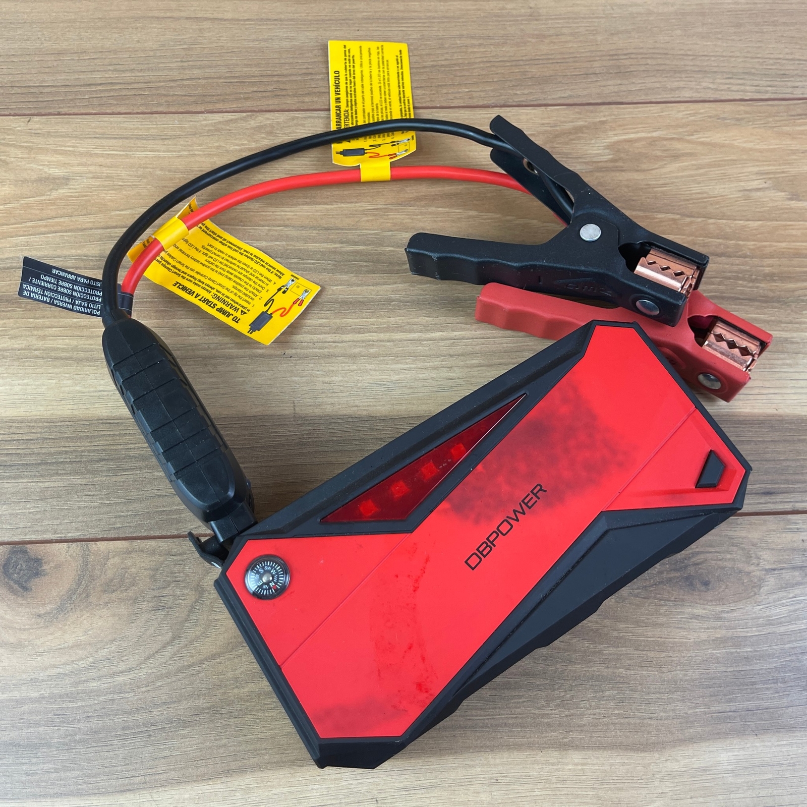 DBPOWER DJS50 Red USB 18000mAh Portable Charger & Jump Starter with