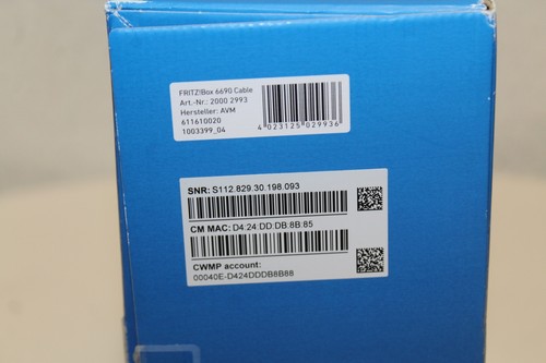 FRITZ!Box 6690 Cable Wi-Fi 6 Modem mit WLAN Router Weiß Neu Rechnug MwSt - Bild 4 von 4