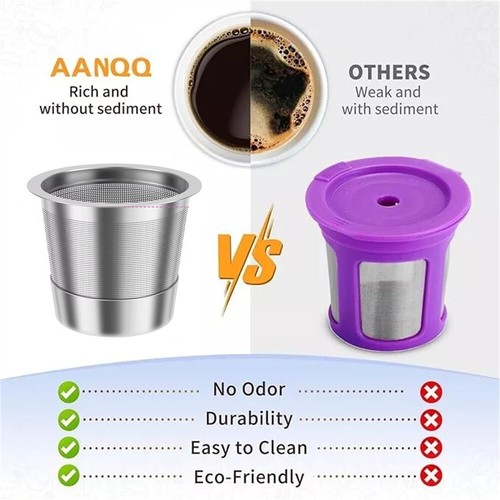 2PCS K Cup Reusable Coffee Pods for Keurig: Stainless Steel Refillable K Cup - Picture 10 of 11