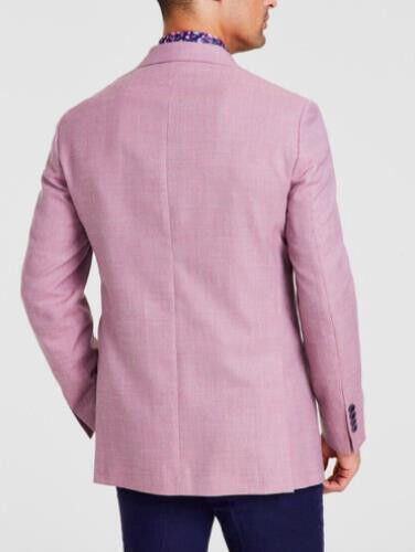 Tallia Men's Slim Weave Wool Blend Sport Coat,Lilac Purple, 40 REG - Picture 2 of 2